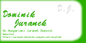 dominik juranek business card